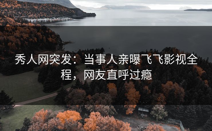 秀人网突发：当事人亲曝飞飞影视全程，网友直呼过瘾